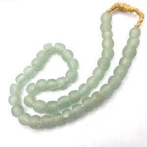 Recycled Aqua Glass Beads Made With African Sea Glass